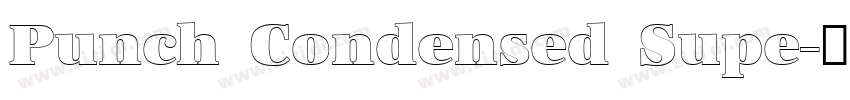 Punch Condensed Supe字体转换